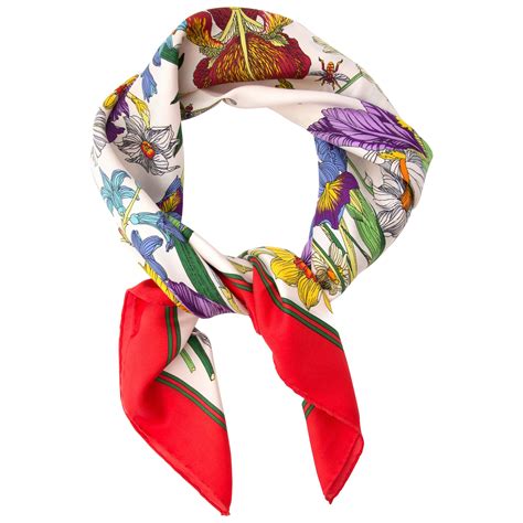 gucci scarf mens red|gucci scarf with flowers.